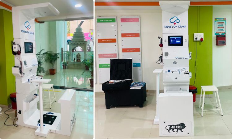 Clinics On Cloud Health Kiosk Installed In Hospital