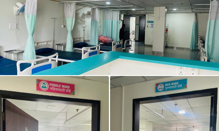 Male and Female Ward at Samartha Hospital
